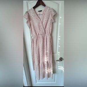 Pink Leopard Print Kids Dress